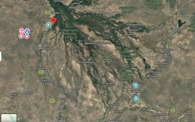 Map Maun Okavango delta